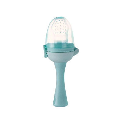 

Baby Food Feeder Fresh Fruit Feeder Pacifier Silicone Vegetable Teether Teething Toy Nipple for Infant Toddler Kid Easy to CleanP