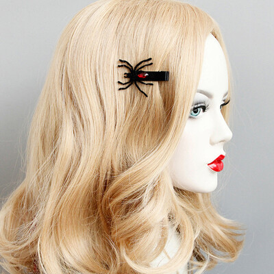 

〖Follure〗1 Pair Fashion Wings Spider Hairpins Halloween Hair Clips Girls Costume Dress-up