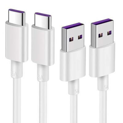 

2PCS USB Type-C 5A Fast Charging Cable for Huawei P10 Plus P20 Lite P20