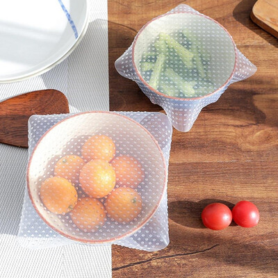 

Silicone Reusable Food Wrap 4PCS