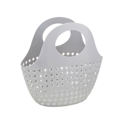 

Toponeto Storage Bathroom Kitchen Hollow Plastic Color Fashionable Portable For Basket