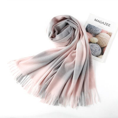 

2018 new autumn&winter imitation cashmere scarf Korean version of the wild student Japanese scarf shawl dual-use ladies scarf