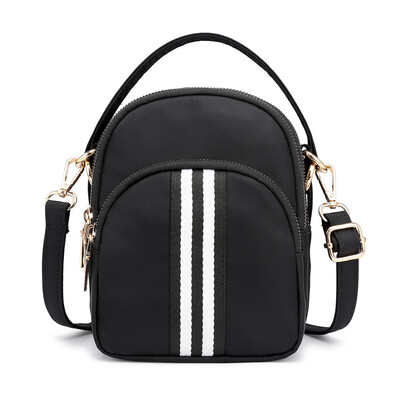 

Mini small cell phone bag casual nylon Oxford canvas bag shoulder slung womens bag change purse