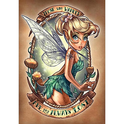

5D DIY Full Drill Diamond Painting Cartoon Fairy Cross Stitch Embroidery