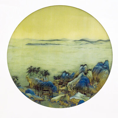 

Dong Ning Qianli Jiangshan partial Hand-embroidered paintings embroidery 9799