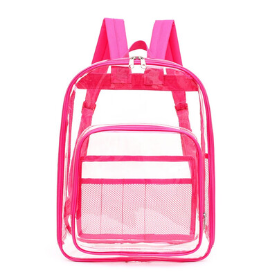 

Tailored Women Ladies Girls Transparent Shoulder Backpack Students School Travel Bag