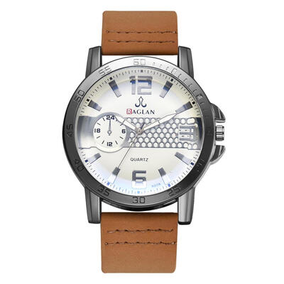 

Korean Fashion Men Women Quartz Watches Leather Strap Digital Analog Watch