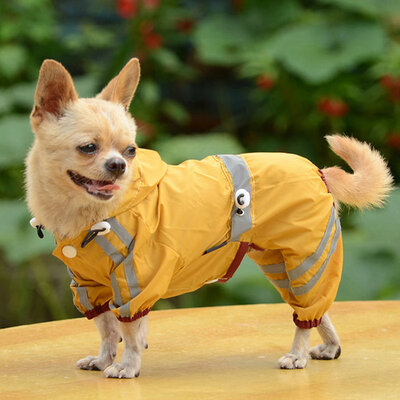 

Pet Jackets Clothing Dog Raincoat Clothes Puppy Glisten Bar Hoody Waterproof Rain Jackets