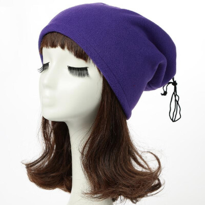 

New Winter Unisex Women Men Fleece Hat Solid Warm Hip-Hop Cool Cap Headwear Neckerchief