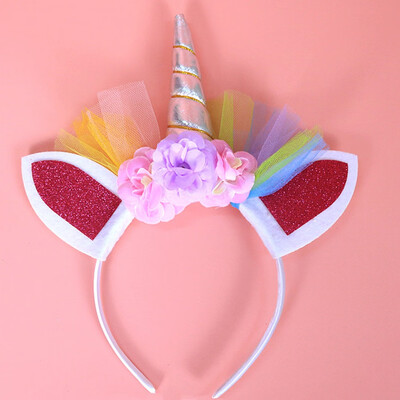 

Decor Magical Unicorn Horn Cute Head Party Headband Fancy Dress High Quality Hot