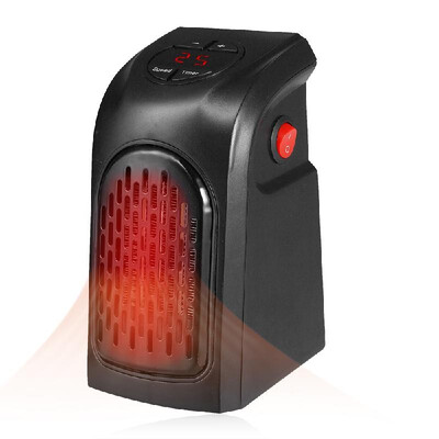 

EU Mini Handy Heater Plug-In 400W Electric Wall Heater Stove Hand Warmer Programmable Fan Heater for Hotel Kitchen Bar Bathroom Ca