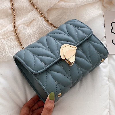 

Summer small bag women 2019 new Korean embroidered shoulder bag small square bag fashion chain messenger bag