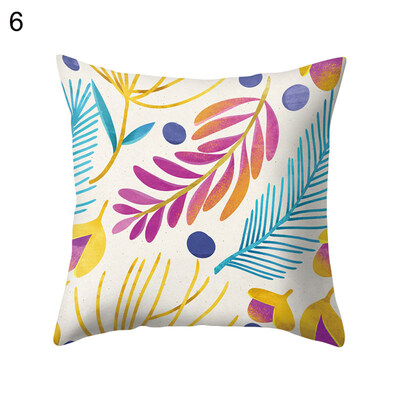 

Spring Flower Leaf Pillow Case Cushion Cover Sofa Bed Car Cafe Office Decoration