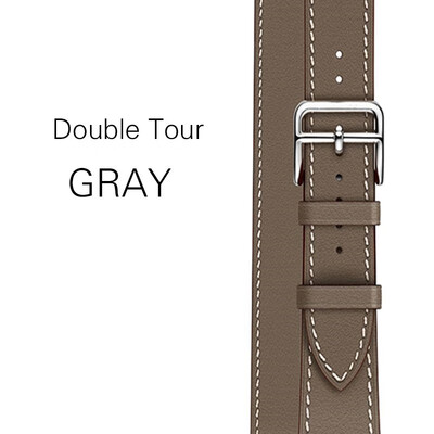 

Kebitt genuine leather men women double tour band For apple watch series 5 4 3 2 1 iwatch strap 38 40MM 42 44mm