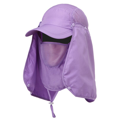 

Outdoor Sport Hiking Visor Hat UV Protection Face Neck Cover Fishing Sun Protection Cap
