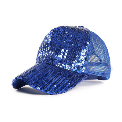 

Summer Baseball Caps Men Women Mesh Breathable Snapback Casual Sequin Hats