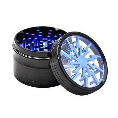 

Aluminum Alloy 4 Layers 63MM Lightning Smoker Metal Smoke Cigarette Grinder