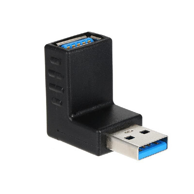 

Right Angle USB30 AM to AF  Shape Adapter Converter USB 30 A Male to A Female 90 Degree Angle Plug Down