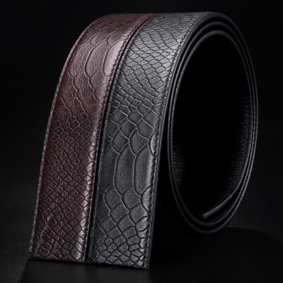 

Guangzhou belt body layer leather automatic buckle strip leather belt strip mens belt strip spot