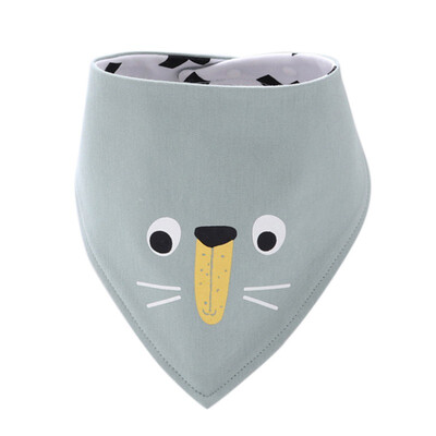 

Reusable Washable Cotton Baby Bibs Burp Cloth Print Cat Triangle Baby Bibs Cotton Adjustable Baby Meal Bib Infant Bibs