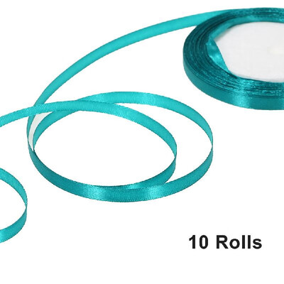 

25 YardsRoll 6mm Width Silk Satin Ribbon DIY Handmade Materials for Home Wedding Party Decorations Invitation Card Gift Wrapping