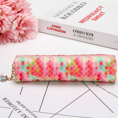 

Toponeto Pencil Case Sparkly Glitter Sequins Cosmetic Bag Zipper Handbag Pen Pouch Box