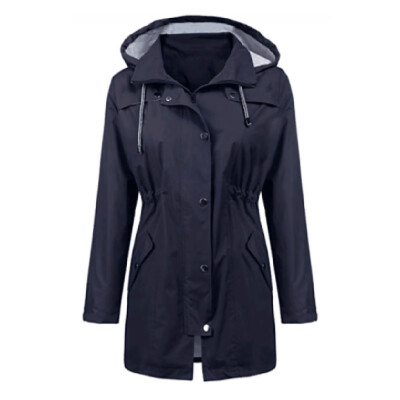 

〖Follure〗Women Solid Rain Jacket Outdoor Hoodie Waterproof Hooded Raincoat Windproof Tops