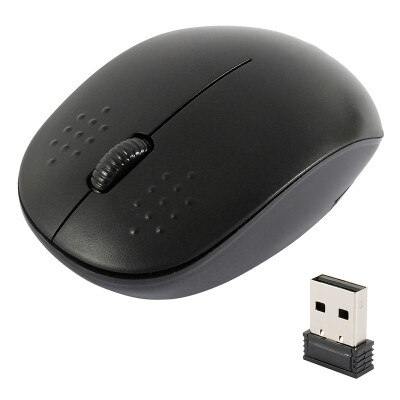 

Black Wireless Cordless 24Ghz Mouse USB Dongle Optical Scroll for PC Laptop Mac