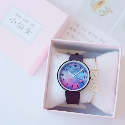 

Ins girls original dormitory ulzzang student watch starry sky series girls cute little fresh retro new concept