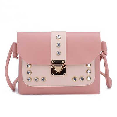 

Tailored Women Hit Color Rhinestone Shoulder Bag Messenger Satchel Tote Crossbody Bag