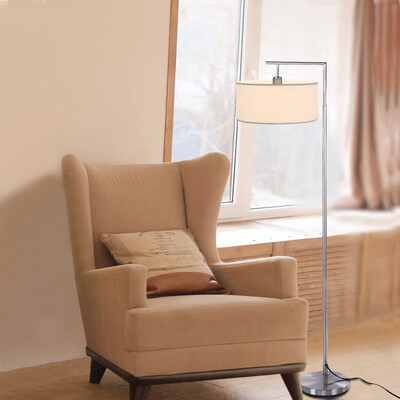

Gobestart LED Floor Lamp Tall Pole Lamp With Hanging Drum Shade For Living Room