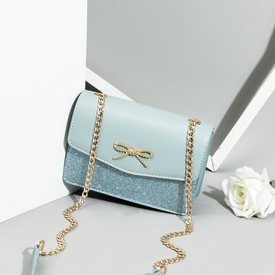 

On the new baby girl 2019 tide Joker French small crowdsourcing texture western style chain messenger bag