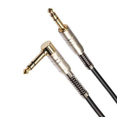 

Gold-Plated 635mm 90 Degree Stereo Male to Male Audio Cable for Amplifier