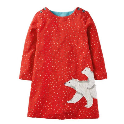 

Girls Dress Long Sleeve Winter New Girls Casual Pencil Striped Dresses Embroidery Cute Children Baby Girls Dresses Kids