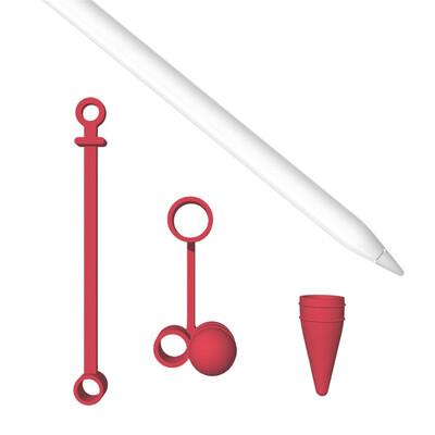 

〖Follure〗Silicone Cover with Charging Caps Holders&Protective Nib Covers for Apple Pencil