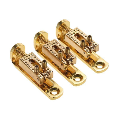 

Replacement Roller Bridge Single Saddles Guitar Bridge Saddle Set with Screws& Wrench for Cigarbox Guitars Electric Guitars Pa