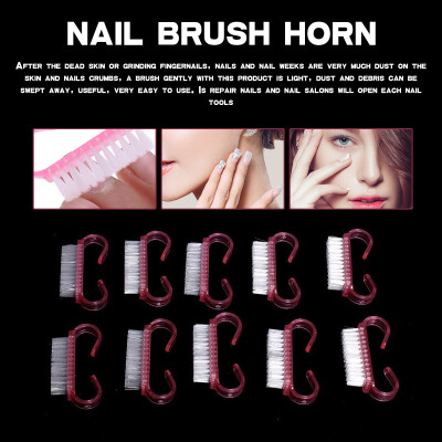 

Toponeto 10 PCS Nail Art Cleaning Brush After File Manicure Pedicure Fashion Purple