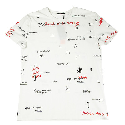 

US11 Mens T-Shirt Summer Cotton Breathable Sweat Pattern Casual Fashion Trend 6765