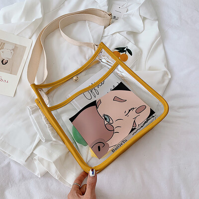 

Ins summer transparent bag jelly bag new 2019 Korean version of 100 cute baby elephant gas slanted bag