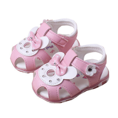 

Fashion Summer Baby Girls Sandals Breathable Anti-Slip Floral Design Shoes Toddler Soft Soled Crib Shoes 2019 New Baby Shoes