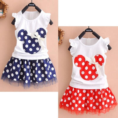 

0-4Year Baby Kid Girls Children Princess Dress Clothes Cartoon Party Skirt Mini Dress