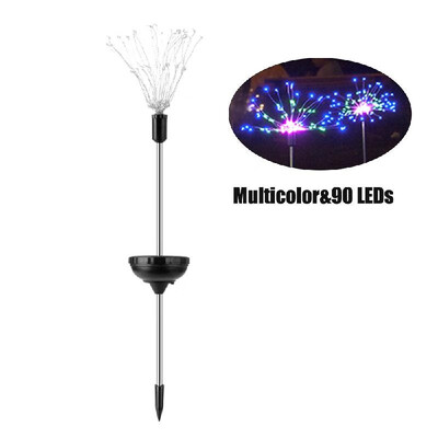 

1PCS Solar Powered 150LE-D Lights Copper Wire Starburst Fireworks Fairy String Garden Landscape Light Christmas Outdoor Decor Path