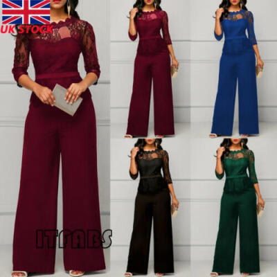 

UK Women Ladies Clubwear Summer Playsuit Bodycon Party Jumpsuit Romper Trousers