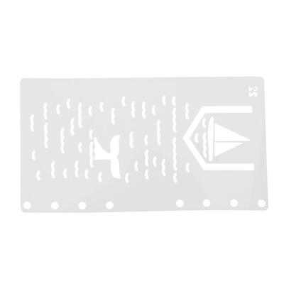 

DIY Photo Album Drawing Template A6 Page Hollow Ruler Scrapbook Stencils