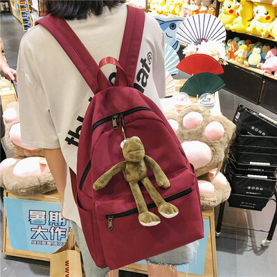 

Inswind BF schoolbag female Korean version of high school students campus simple Old-Fashioned Girl backpack shoulder bag