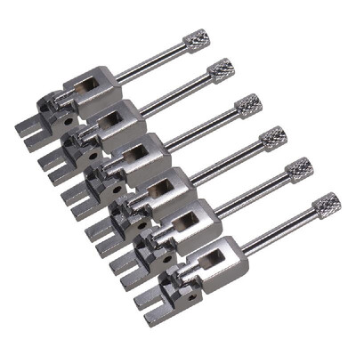 

6pcs Electric Guitar Tremolo Bridge Locked String Saddles String Lock Guitar Parts Accessories
