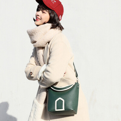 

Gobestart Womens Fashion Bucket Bags Female Panelled Bags Shoulder Bags