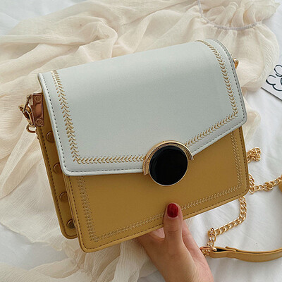 

North bag summer French minority chain girl 2019 new fashion 100 lap single shoulder bag simple oblique shoulder bag small bag si