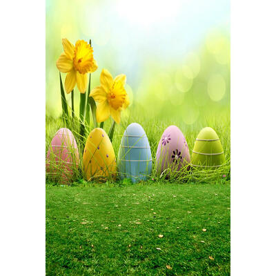 

Easter Theme Digital Printed Photographic Background Cloth Studio Backdrops