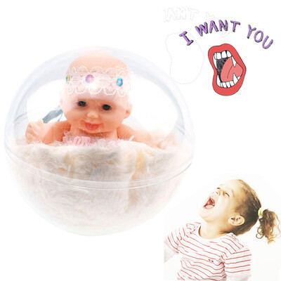 

Tailored Lifelike Realistic Baby Doll Transparent Ball Dreams Gift 4-inch Toy Soft Body